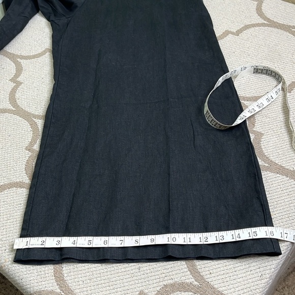 Madewell Black Sleeveless Wide-Leg Jumpsuit in 100% Linen, size 12 - Picture 14 of 16